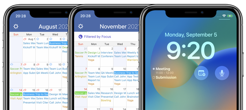 calendar lock-widgets