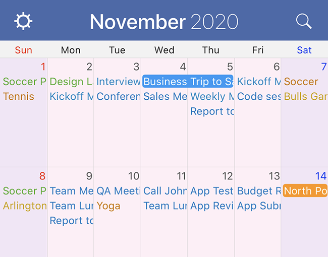 Preminder calendar app color bug milostack